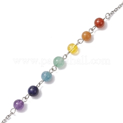 304 Stainless Steel Chain Macrame Pouch Empty Stone Holder Dowsing Pendulums&nbsp;HJEW-JM02327-02