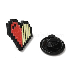 Zeld Pixel Heart Alloy Brooches&nbsp;LS-JEWB-I032-05EB-02