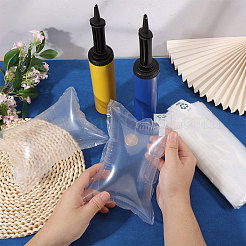 150個のインフレータブルPEとPAプラスチックバッグ  長方形  1個のPVC手動膨張ポンプ付き  透明  22.9x14.9x0.05cm&nbsp;ABAG-CO0001-04A