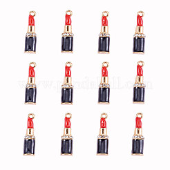 Light Gold Plated Alloy Enamel Pendants&nbsp;PALLOY-CJ0001-04