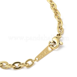 Ion Plating(IP) 304 Stainless Steel Cable Chain Bracelets for Men Women&nbsp;BJEW-M293-07G