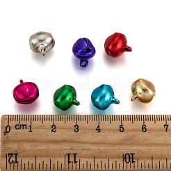 アルミベルチャーム  ミックスカラー  14x11.5x10mm  穴：2mm&nbsp;ALUM-R002-M