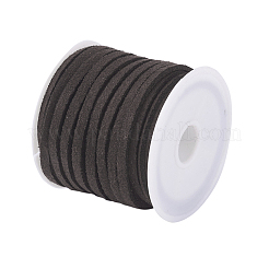 Coconut Brown Flat Faux Suede Cord&nbsp;X-LW-R003-07