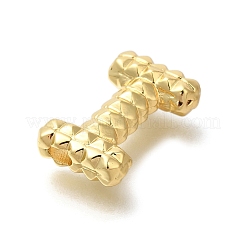 ラックめっき  真鍮チャーム  カドミウムフリー＆鉛フリー  文字a~zのチャーム  文字I  20.5x13x5.5mm  穴：2.5x3mm&nbsp;KK-I722-02G-I