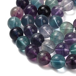 Natural Fluorite Beads Strands&nbsp;G-L634-B04-12mm