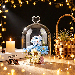 Heart Arch Glass Dome Cover&nbsp;DIY-WH0933-20F