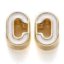 Rack Plating Alloy Enamel Beads&nbsp;X-ENAM-S122-033C-NR