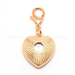 Heart Glass Pendant Decorations&nbsp;HJEW-WH0036-19C