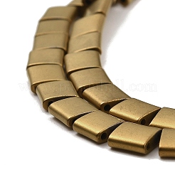 Electroplated Frosted Non-magnetic Synthetic Hematite Beads Strands&nbsp;G-G089-B01-04