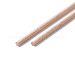 ブナの木の棒  丸ノック棒  タペストリーを編むため  コラム  桃パフ  300x3mm&nbsp;DIY-WH0325-96A