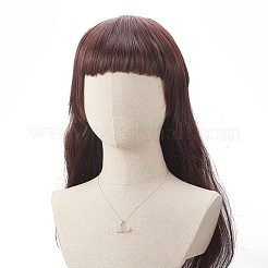 Natural Rose Quartz Geometry Pendant Necklace&nbsp;NJEW-JN04239-05