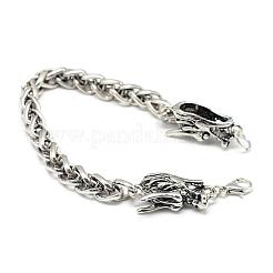Iron Wheat Chain Bracelets&nbsp;BJEW-S122-01