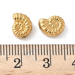 304ステンレススチールビーズ  イオンプレーティング（ip）  カウチ  9.5x7.5x4mm  穴：1.4mm&nbsp;STAS-F320-16A-P