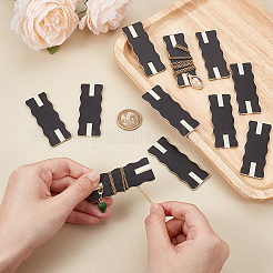 PU Imitation Leather Necklace Display Cards&nbsp;CDIS-WH0021-042A