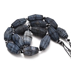 Natural Weathered Agate Beads Strands&nbsp;G-A321-B02-02