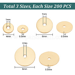 600Pcs 3 Styles Brass Spacer Beads&nbsp;KK-PH0005-82
