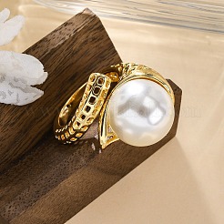 Brass Finger Rings for Women&nbsp;RJEW-Q009-01G