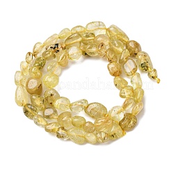 Natural Gold Rutilated Quartz Beads Strands&nbsp;G-K395-A09-01
