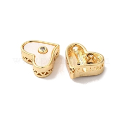 Brass Pave Clear Cubic Zirconia Multi-Strand Links&nbsp;KK-B098-04G-02