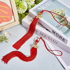 Polyester Graduation Tassel Pendant Decorations&nbsp;AJEW-WH20020-078G