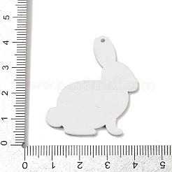 イースタープリントのアクリルパーツ  兎  キャメル  39x33x2mm  穴：1.6mm&nbsp;OACR-E044-02G