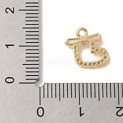クリスマステーマの真鍮マイクロパヴェキュービックジルコニアチャーム  クリスマスソックス  10.5x11x2.5mm  穴：1.2mm&nbsp;KK-P278-02A-G