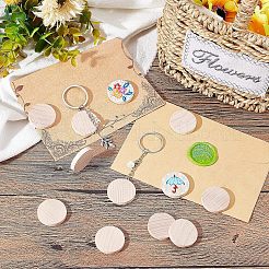 Unfinished Natural Poplar Wood Cabochons&nbsp;WOOD-NB0001-94