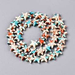 Spray Painted Synthetic Turquoise Beads Strands&nbsp;LS-UNKW-T001-11I