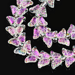 Electroplate Glass Beads Strands&nbsp;EGLA-N012-04P