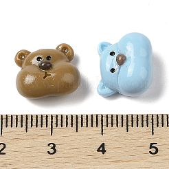 Cartoon Animal Heads Opaque Resin Decoden Cabochons&nbsp;RESI-H161-02