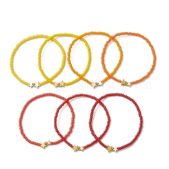 7Pcs Glass Seed Beads Stretch Bracelets for Women&nbsp;BJEW-MZ00279