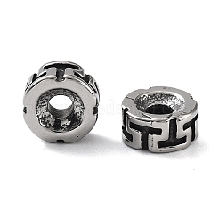 316サージカルステンレスビーズ  コラム  アンティークシルバー  8x4mm  穴：2.4mm&nbsp;STAS-K276-11B-AS