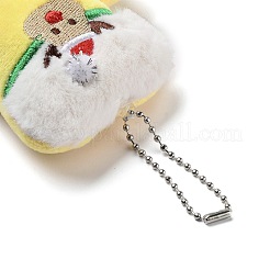 Christmas Theme Cloth Plush Doll Pendant Decorations&nbsp;HJEW-D030-01H