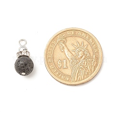 Natural Lava Rock Pendants&nbsp;PALLOY-JF01517