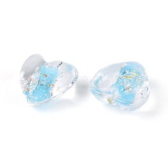 Handmade Foil Glass Beads&nbsp;FOIL-N029-09D