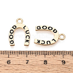 Rack Plating Alloy Enamel Pendants&nbsp;ENAM-T024-05G