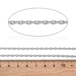 304ステンレススチールアズキチェーン  ハンダ付け  ステンレス鋼色  4x2.8x1mm&nbsp;CHS-M009-12P-02