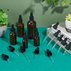 ガラス点滴器セット転送目盛り付きピペット  ブラック  125x22mm  容量：100ml（3.38fl.oz）&nbsp;PH-TOOL-G011-14D