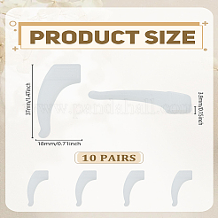 10 Pairs Silicone Eyeglasses Ear Grip&nbsp;SIL-LP0001-26B