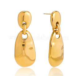 304 Stainless Steel Dangle Stud Earrings&nbsp;WG1E265-01