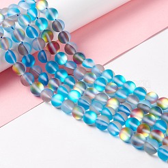 Synthetic Moonstone Beads Strands&nbsp;G-E573-01C-22