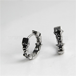 Star 304 Stainless Steel Enamel Hoop Earrings&nbsp;FS-WG829E1-01