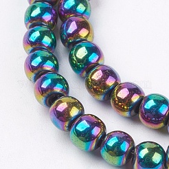 Non-magnetic Synthetic Hematite Beads Strands&nbsp;G-S096-6mm-5