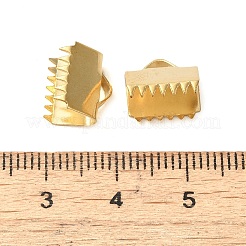 304 Stainless Steel Ribbon Clamp Ends&nbsp;STAS-J011-08G