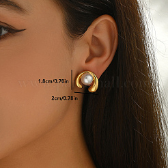 Stylish Stainless Steel Stud Earrings&nbsp;BF9813-3