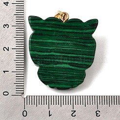 Synthetic Malachite & Synthetic Turquoise Pendants&nbsp;G-Z090-02G-08