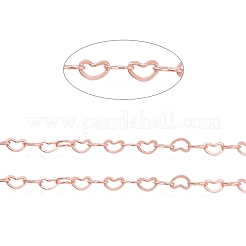 Brass Heart Link Chain&nbsp;CHC-A003-06RG