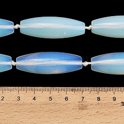 オパールビーズ連売り  ライス  40.5~41.5x14~14.5mm  穴：1.2mm  約9個/連  15.20''~15.55''（38.6~39.5センチメートル）&nbsp;G-L654-G18-01