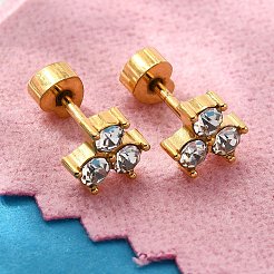 Ion Plating(IP) 304 Stainless Steel Stud Earrings&nbsp;EJEW-A118-12G-02