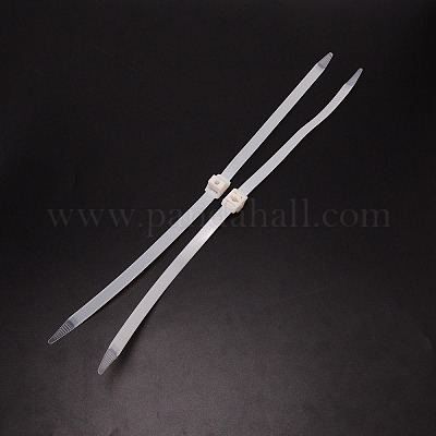 プラスチックケーブルタイ  タイラップ  ジップタイ  ホワイト  497x18x1.3~17.3mm&nbsp;LS-FIND-WH0092-20-1